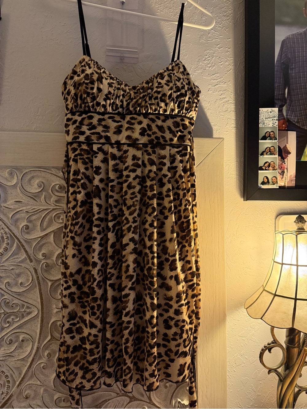 Speechless Leopard Print Midi Dress in Brown and Black